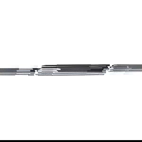 Extension Tap: M16 x 2, 3 Flutes, D11, Bright/Uncoated, High Speed Steel, Extension